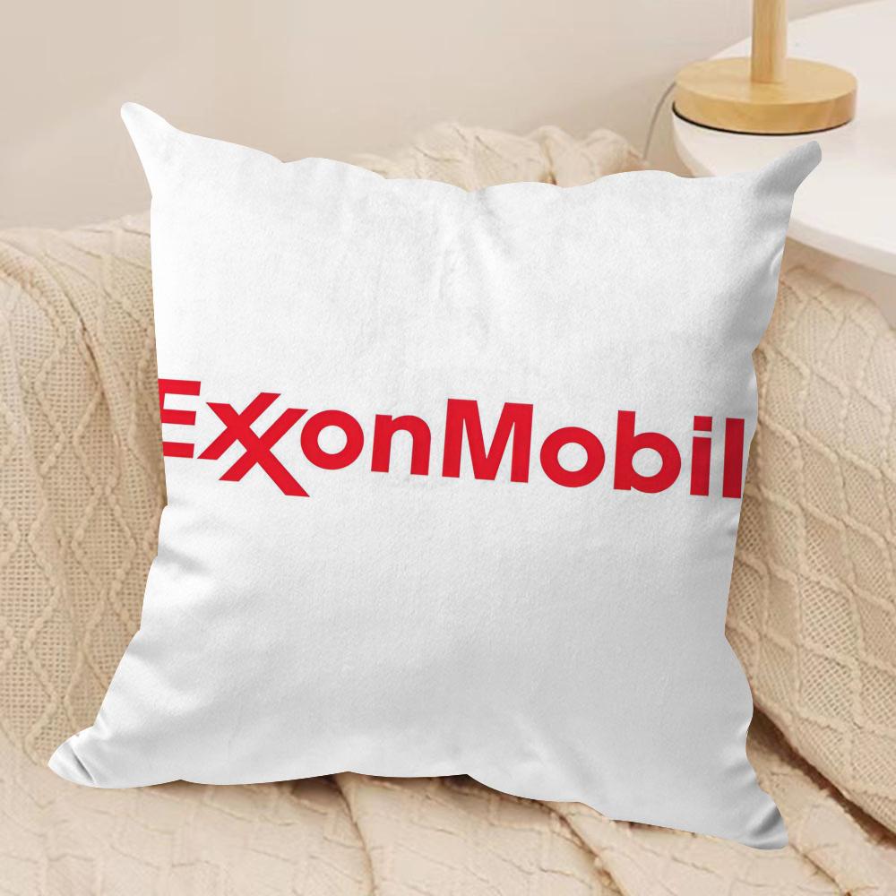 Роскошная наволочка EExxonS MMobil из мягкой плюшевой ткани с двусторонней печатью, диванная подушка для всех сезонов, домашний декор, подарок