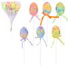 6Pcs/set Colorful Painting Easter Egg Tree Branch Foam Revival Egg Decoration  for Easter Decoration