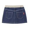 Юбка джинсовая Hickory Logo Simple Girls Baby Kids Clothing S Indigo Blue [MIKI HOUSE] Детская 10-1711-494 (100-110cm)