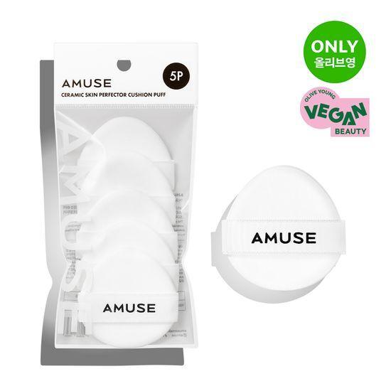 AMUSE Dew Jelly/Ceramic Skin Perfector Cushion Puff 5P (Выберите 1 из 2 типов)