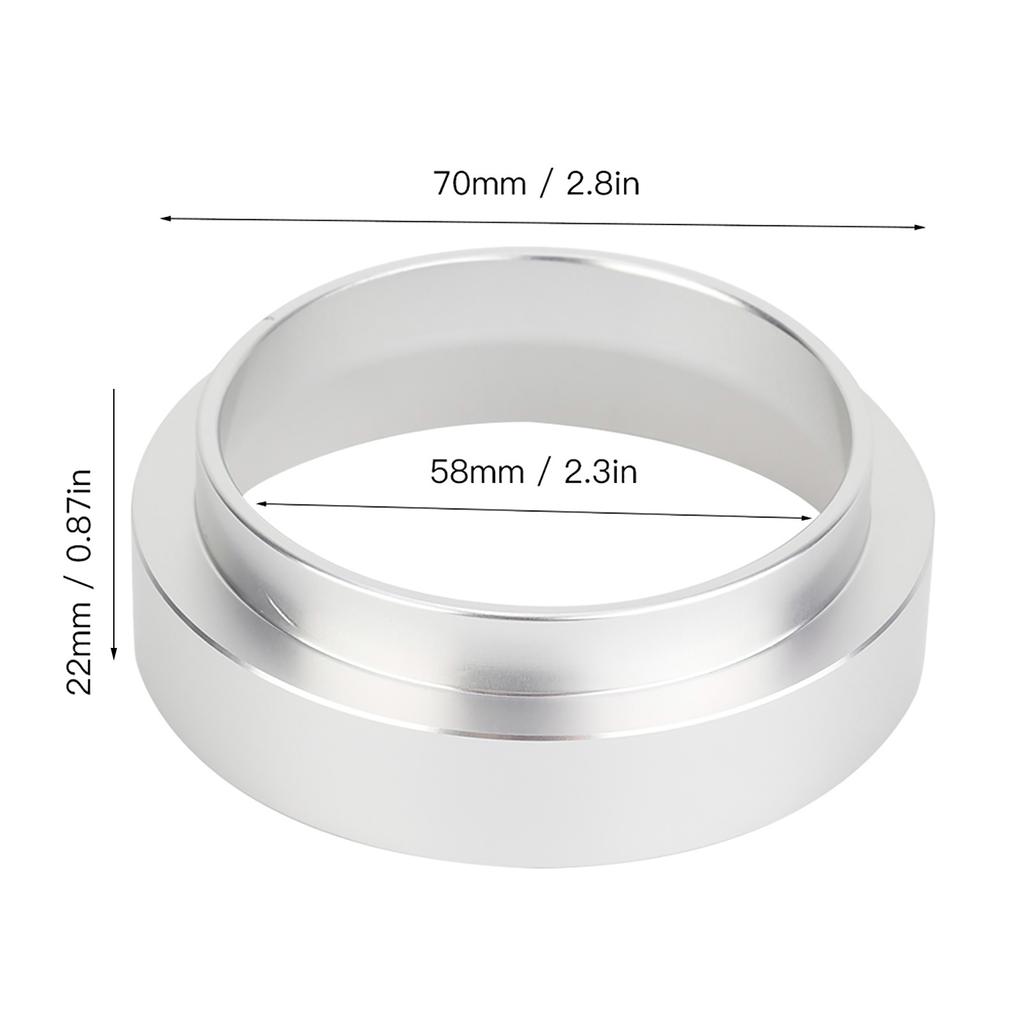 58 мм алюминиевая воронка для дозирования кофе сменный аксессуар для кофеварки 58 мм дозирующая воронка для дозирования