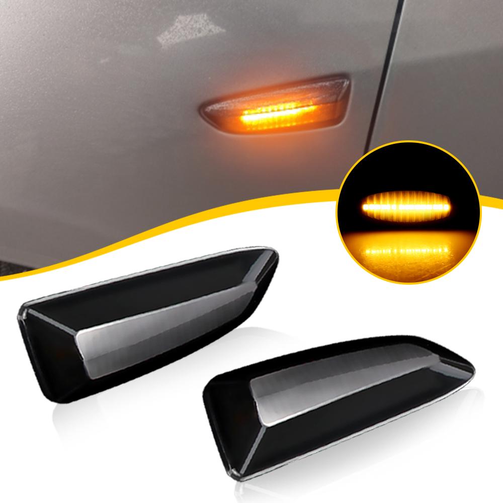 2PCS Led Dynamic Side Marker Turn Signal Light Sequential Blinker For Opel Astra J K Crossland Grandland X Insignia B Zafira C