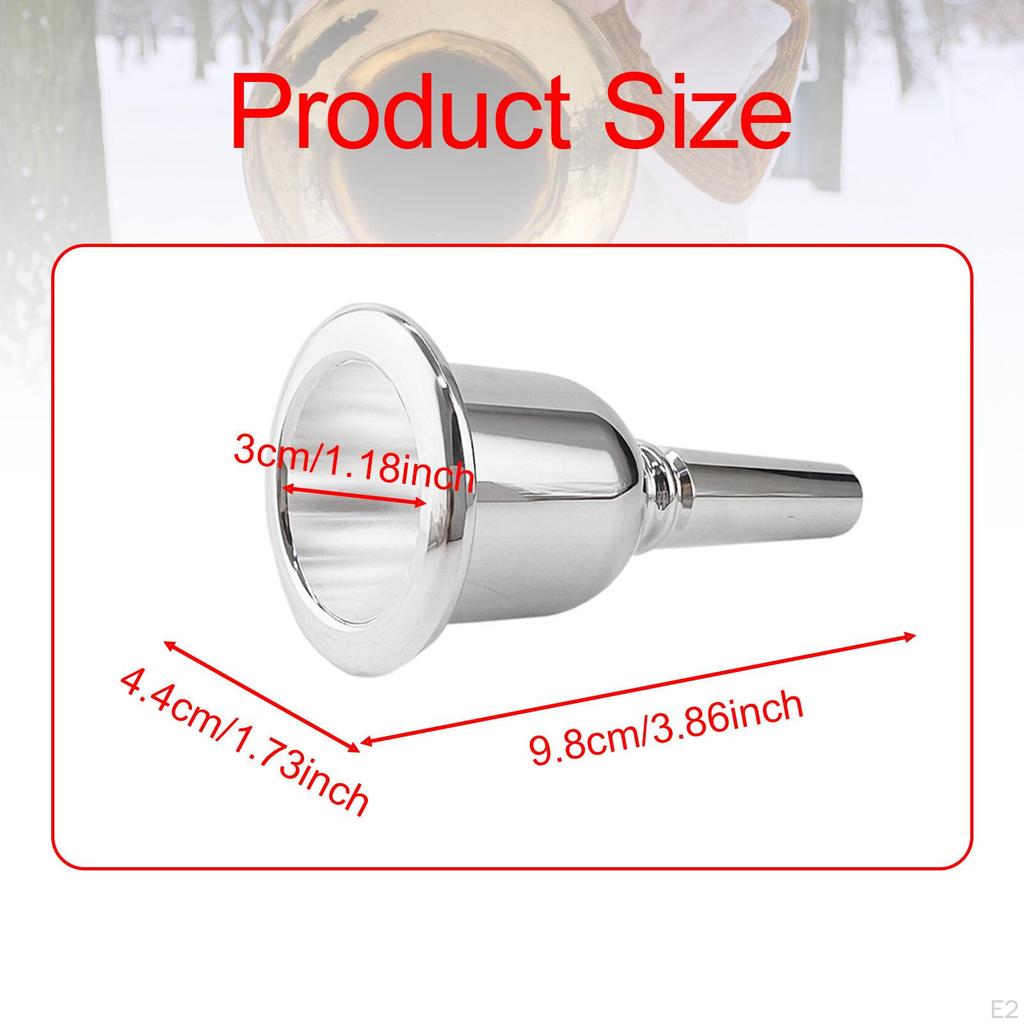 Мундштук для тубы Замена Латунь для начинающих Профессиональные Аксессуары для духовых инструментов Серебро