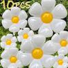 10 Daisy Balloons Huge White Flower Aluminum Foil Balloons for Birthday Baby Showers Wedding Daisy Party Decorations