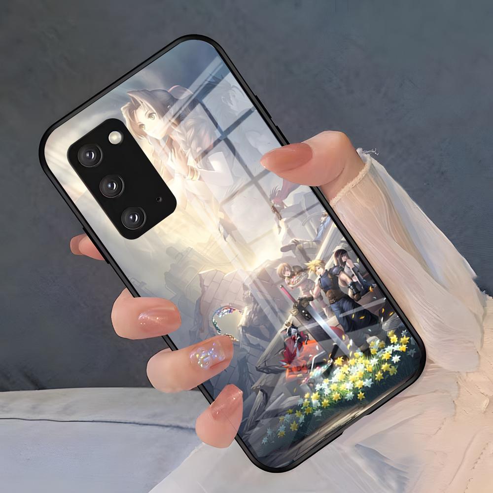 Чехол для телефона Final Fantasy для Samsung S26 S25 Plus S20 S20 Plus S22 Ultra S23 FE S21 Plus S21 Ultra Стеклянная крышка