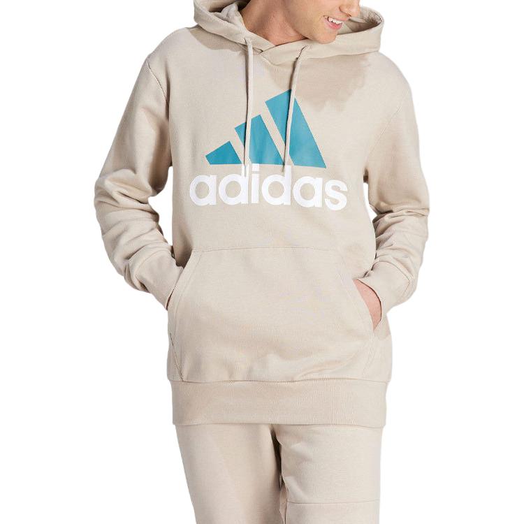 Adidas Sweatshirts Men's Beige Hooded Moderate Regular IJ8584