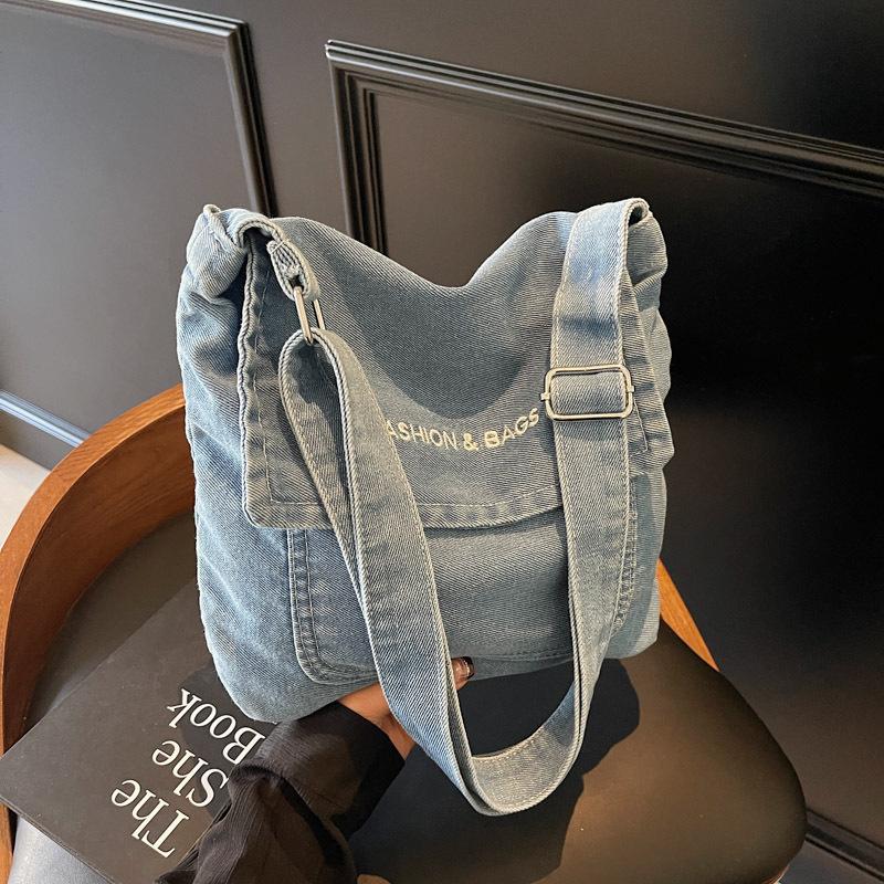 Cross Cowboy Men's and Women's Satchel Art Student Satchel Messenger Bag Simple Small Square Bag