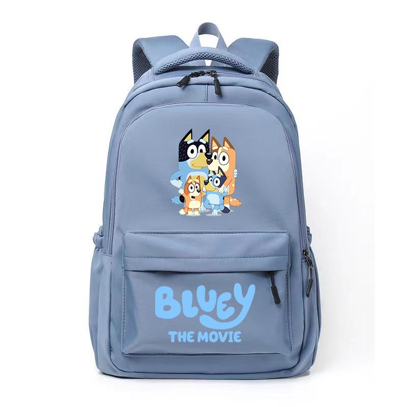 Забавный мультяшный рюкзак в стиле Bluey College, школьный рюкзак для отдыха, снижающий нагрузку на ученика