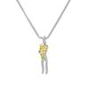 Baby Hug Baby Two-Color Mix And Match Simple Necklace Side Chain Pendant Necklace
