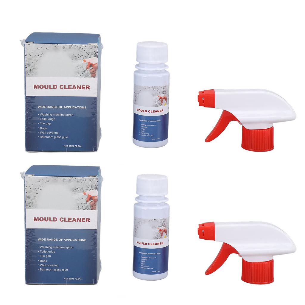2 Pcs Bathroom Cleaner Spray Eliminates Musty Odors Fast Dissolving High Strength Tiles Dirt Remover