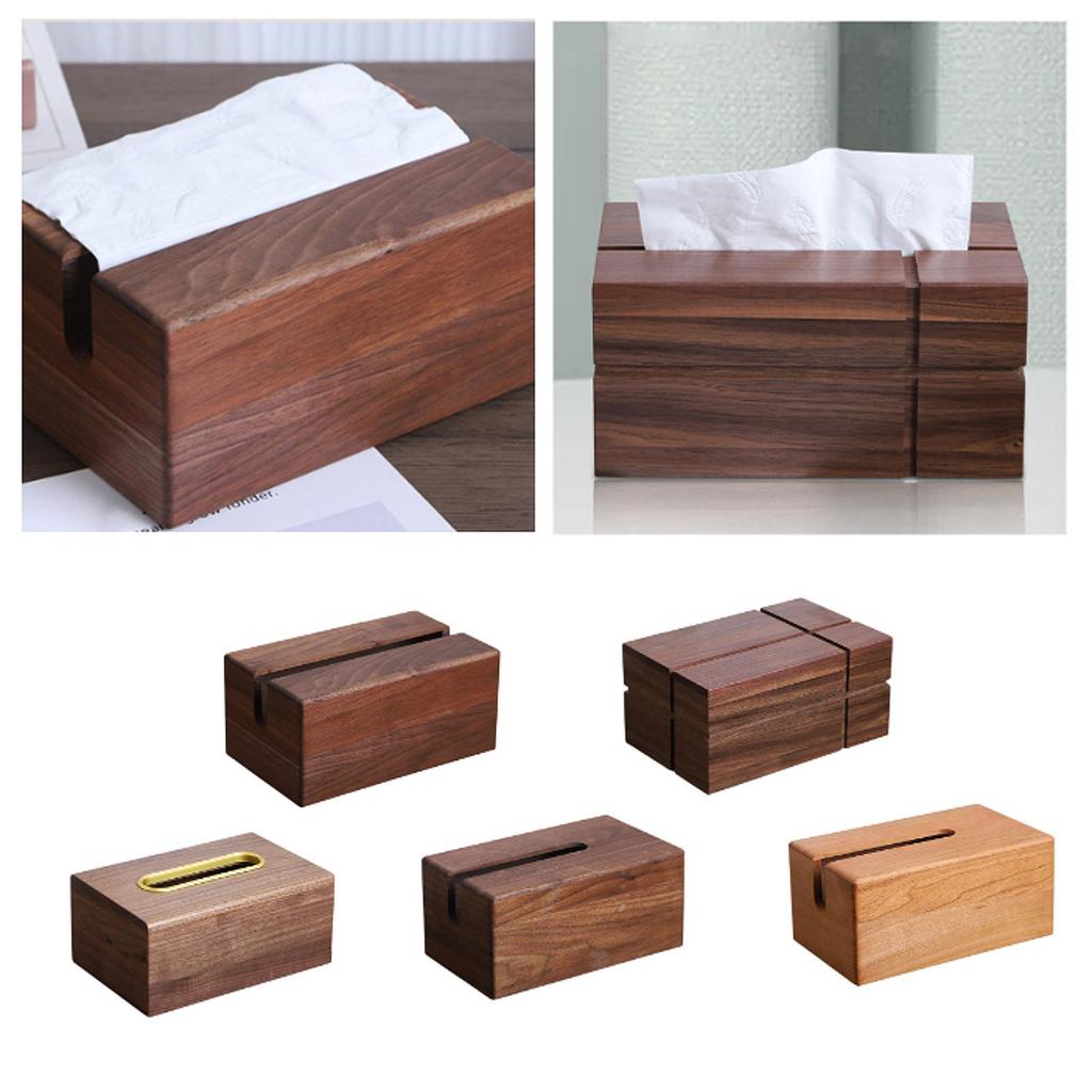 Чехол для салфеток, деревянный орнамент, коробка для хранения бумаги, скандинавские поделки, чехол для салфеток для лица, держатель салфеток для офиса, спальни, стола, кухни, автомобиля