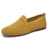 Women's Casual Flats Slip On Comfortable Mesh Walking Sneakers Knit Low Wedge Dressy Ballet Workout Shoes for Women Lightweight Breathable Loafers