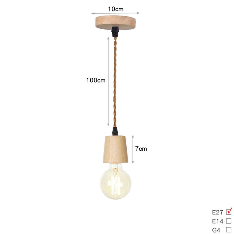 Nordic LED Подвесной светильник из дерева, черно-белый, для спальни, столовой, фона, домашнего внутреннего освещения