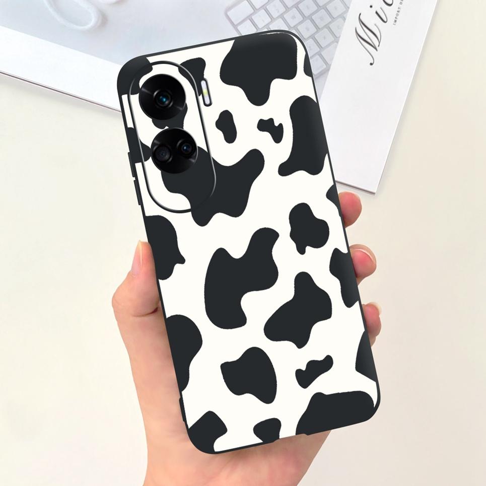 Для чехла Funda Honor 90 Lite Honor 100 Pro Honor100 5G Задняя крышка Узор Астронавт Корова Чехол Мягкий силикон Huawei Honor90 Lite
