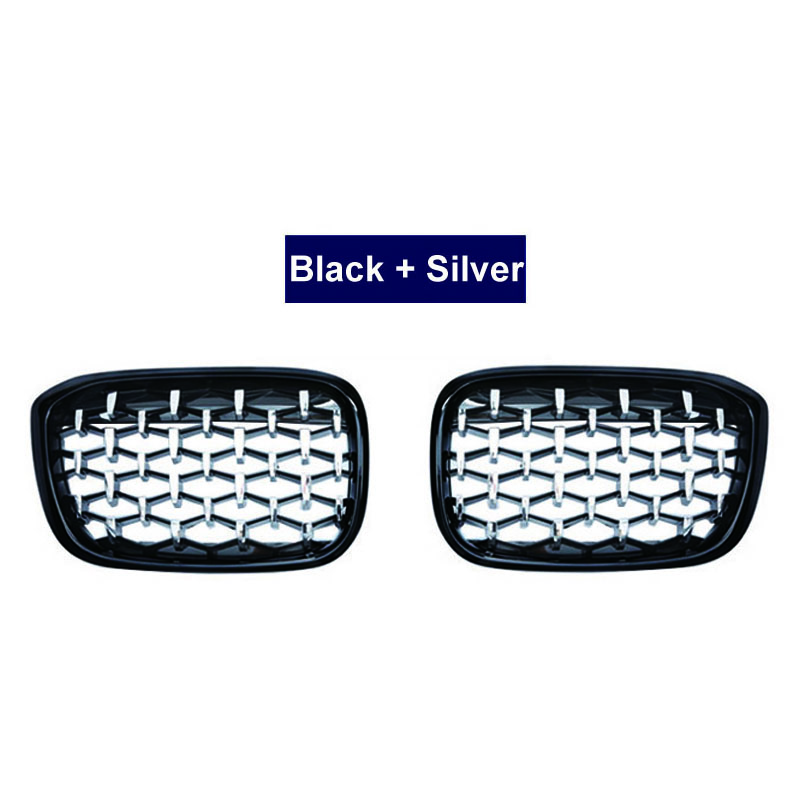 2 шт. автомобильные передние грили для почек для BMW X3 G01 G08 X4 G02 2018-бампер с ромбовидной отделкой гоночная решетка Meteor