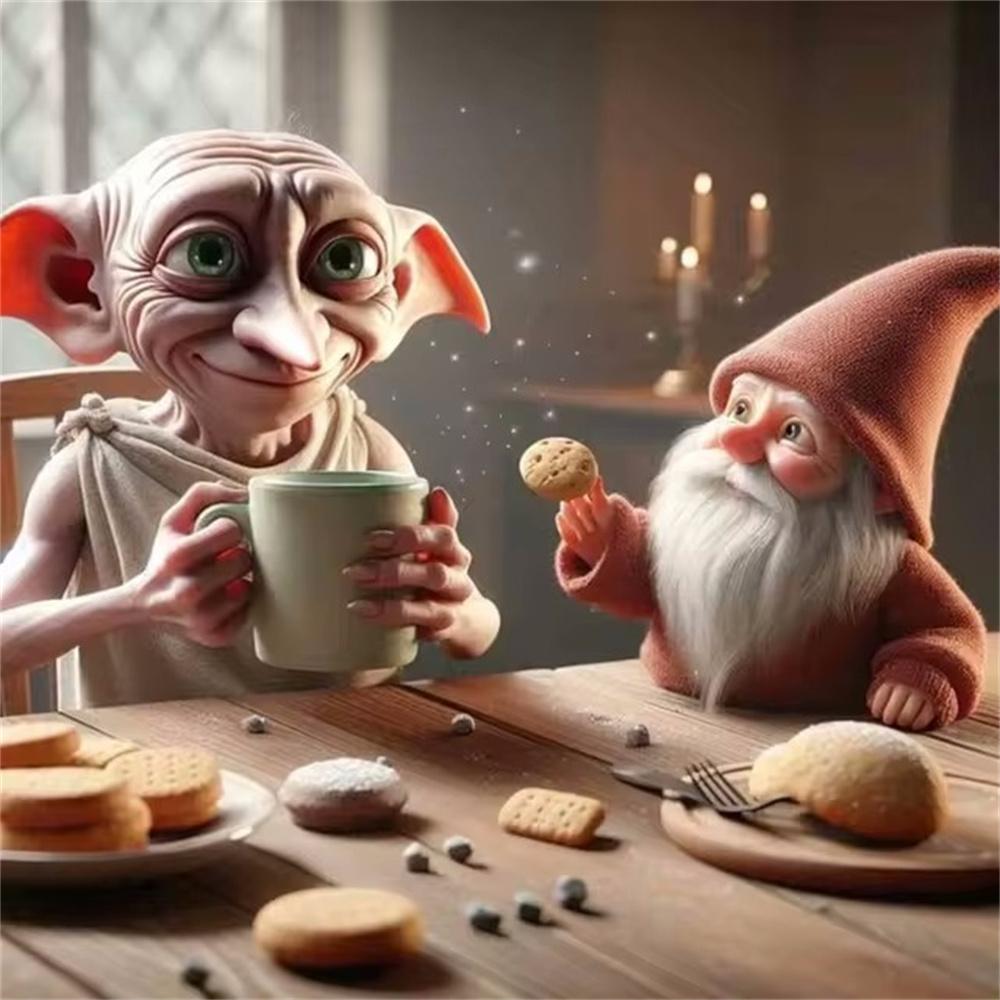 Гарри Поттер Добби 5D DIY Набор для Алмазной Живописи Мультфильм Вышивка Крестом Пикси Ручная Работа Мозаика Арт Домашний Декор Подарки