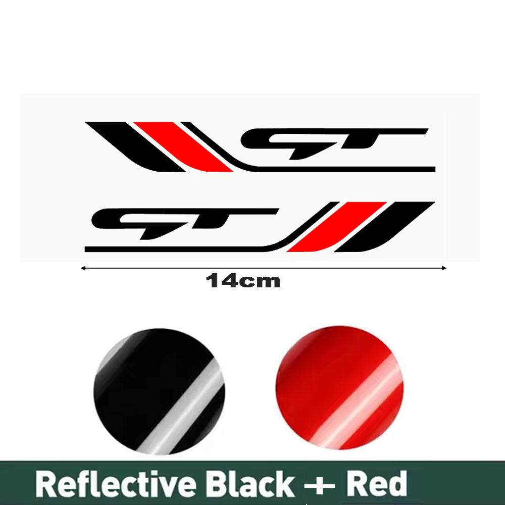 2pcs Reflective Car Rearview Mirror Sticker Vinyl Decal For kia GT