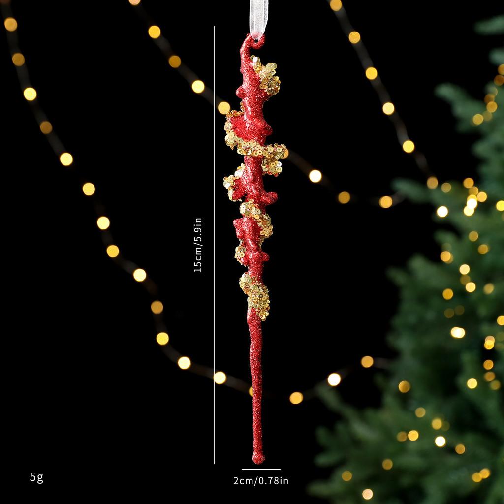 Creative Tree Christmas Snowflake Star Shaped Pendant Holiday Decoration Props