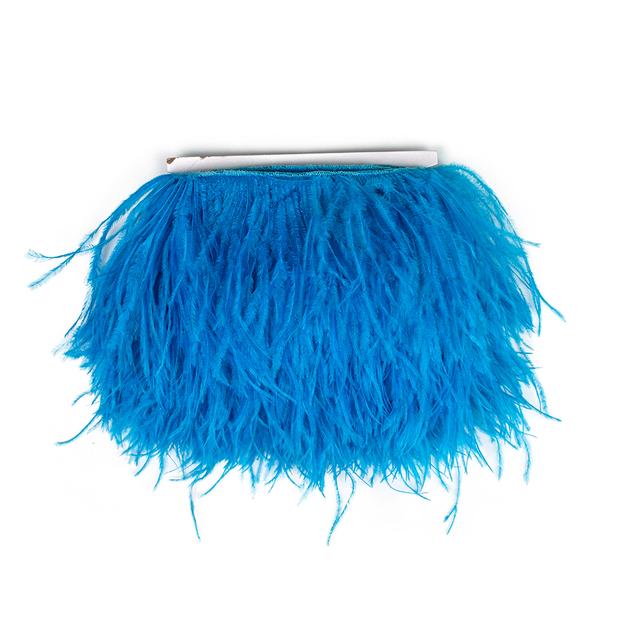 Перья1Метр Белые Страусиные Перья Отделка Бахрома 10-15/15-18/18-22 см Перья Лента Для Свадебных Поделок Пошив Платьев Аксессуары Для Вечеринок