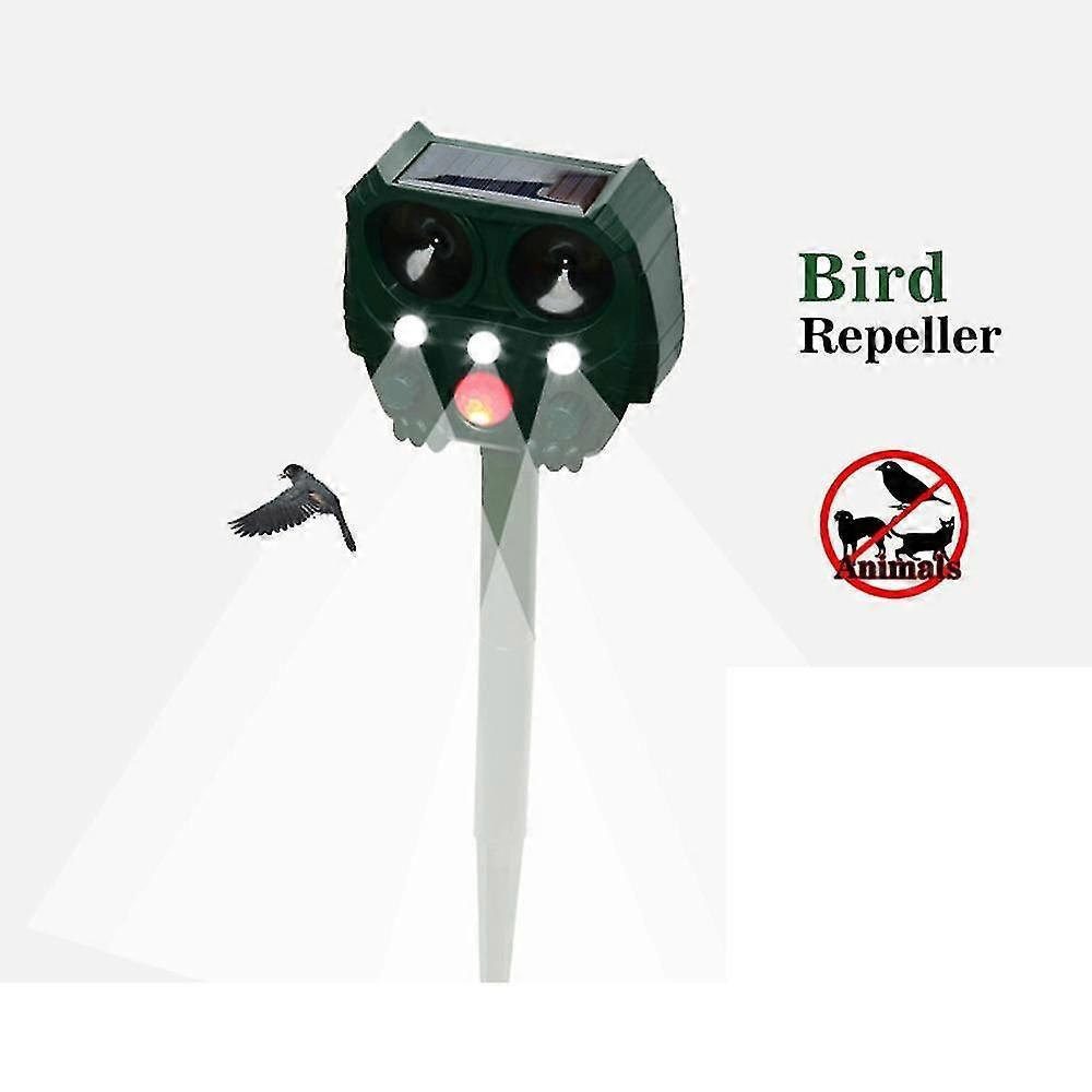 Solar Animal Repeller Waterproof Ultrasonic Animal Repellent Outdoor Motion Detector Dog, Cat Repellent Outdoor, Squirrel, Raccoon, Skunk, Rabbit, Rat