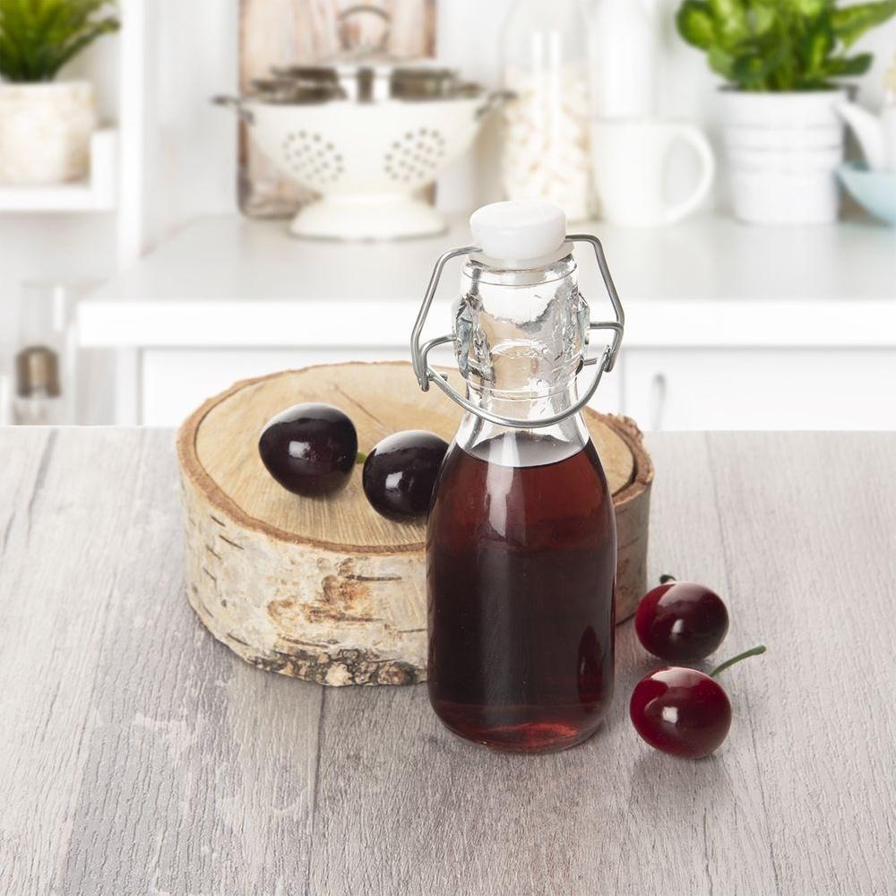 Butelka Z Klipsem Szklana Na Oliwę Ocet Nalewkę Likier Sok 160 Ml