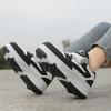 31-42 Детские/женские четырехколесные съемные плоские спортивные туфли для катания на роликовых коньках на открытом воздухе Спортивная обувь для девочек