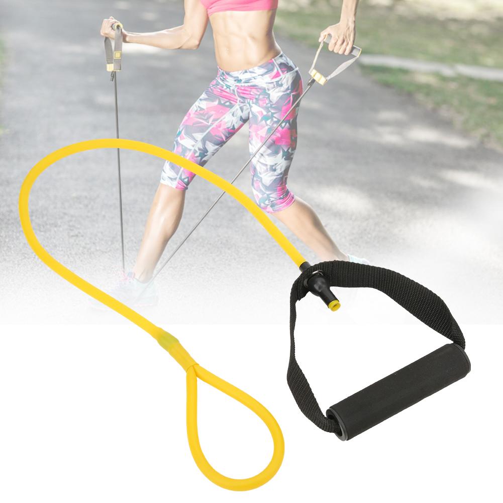 Latex Yellow Feet Stepping Rope Exercise Band Resistance Training Arm Strength Practice Elastic CordYellow Resistance
