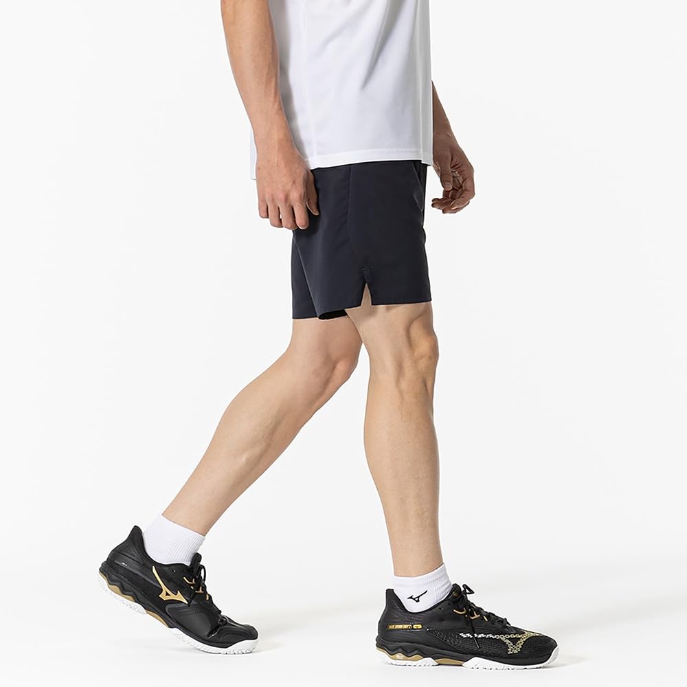 Теннис Бадминтон Игра Half официально признана Японской бадминтонной унисекс 62JBB023 Deep Navy 140 [Mizuno] Брюки, Брюки, Ассоциация,