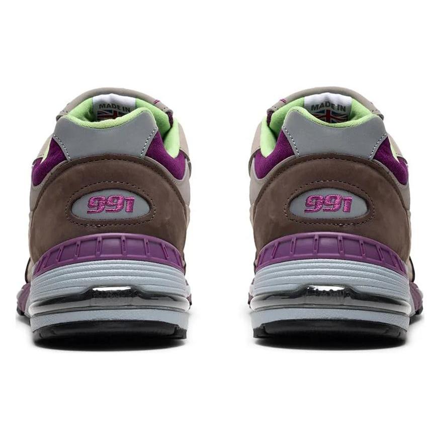 991 Stray Rats x 991 Wmns New Balance Сделано в Англии 'Фиолетовый Зеленый' Женская W991SRG