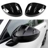1 пара глянцевых черных автомобильных зеркал заднего вида с клейкой лентой для Honda Civic 11th Gen 2022-up