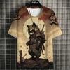 Boys Girls T Shirt Japanese Samurai Cat 3d Printed T Shirts For Casual Fashion Funny Shirt Top Tee Parent Child Clothing