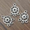 20 шт. висячие серьги, модные ювелирные изделия, компоненты, Diy, цветок, серьги, разъем 18x13 мм, B14006