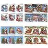 6Pcs Christmas Dog & Xmas Tree DIY Diamond Painting Card Christmas Gifts Diamond Drawing Card for Adults Holiday Friends Family
