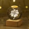 3D Crystal Ball Luminous Galaxy Solar System Rain Cloud Series Crystal Ball Nightlight Carved Bedroom Decoration Birthday Gift