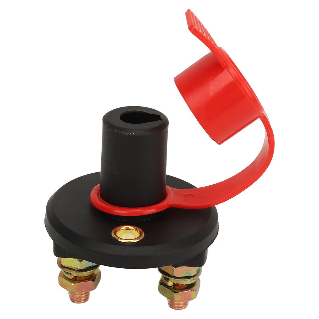 Battery Disconnect Switch DC12 to 24V Power Isolator On Off Switch with 2 Power Off Switches 4 Brass Terminals for Car