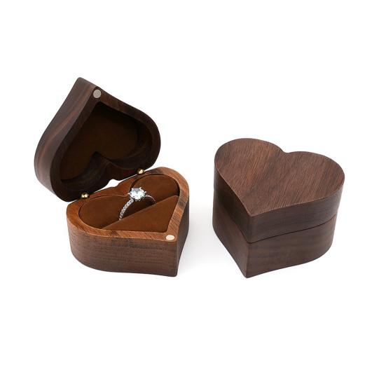 Ring Box Ultra-Light Item Storage Comfortable To Touch Love Heart Shaped Wedding Ring Box Jewelry Container for Home