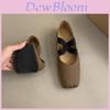 Mary Jane Shoes For Women Flat Heel Retro Dress Shoes With Synthetic Leather For Daily Wear