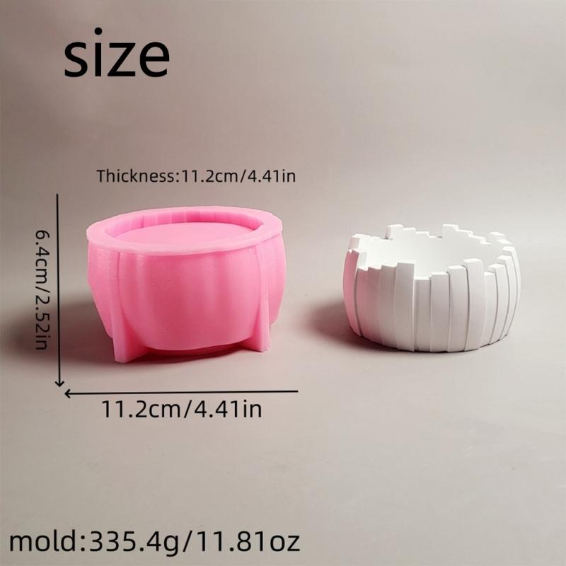 Гибкий Прочный Силиконовый Молд Аксессуар для Уникальной Неправильной Гипсовой Чаши для Хранения Художественные Ремесленные Принадлежности Домашний Декор