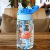 480ml Kids Sippy Cup Creative Cartoon Feeding Cups with Straws Plastic Water Bottle Portable Children's Cups For Outdoor Travel