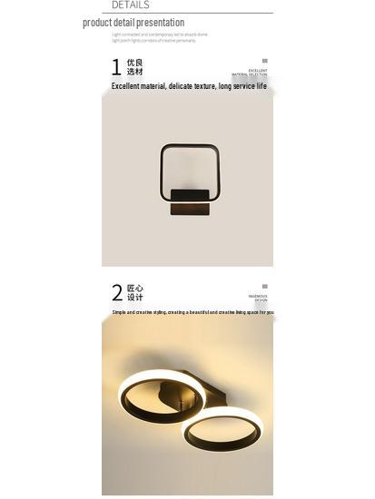 Скандинавские светодиодные светильники для коридора и гардеробной - Современное, креативное освещение для прихожей и балкона