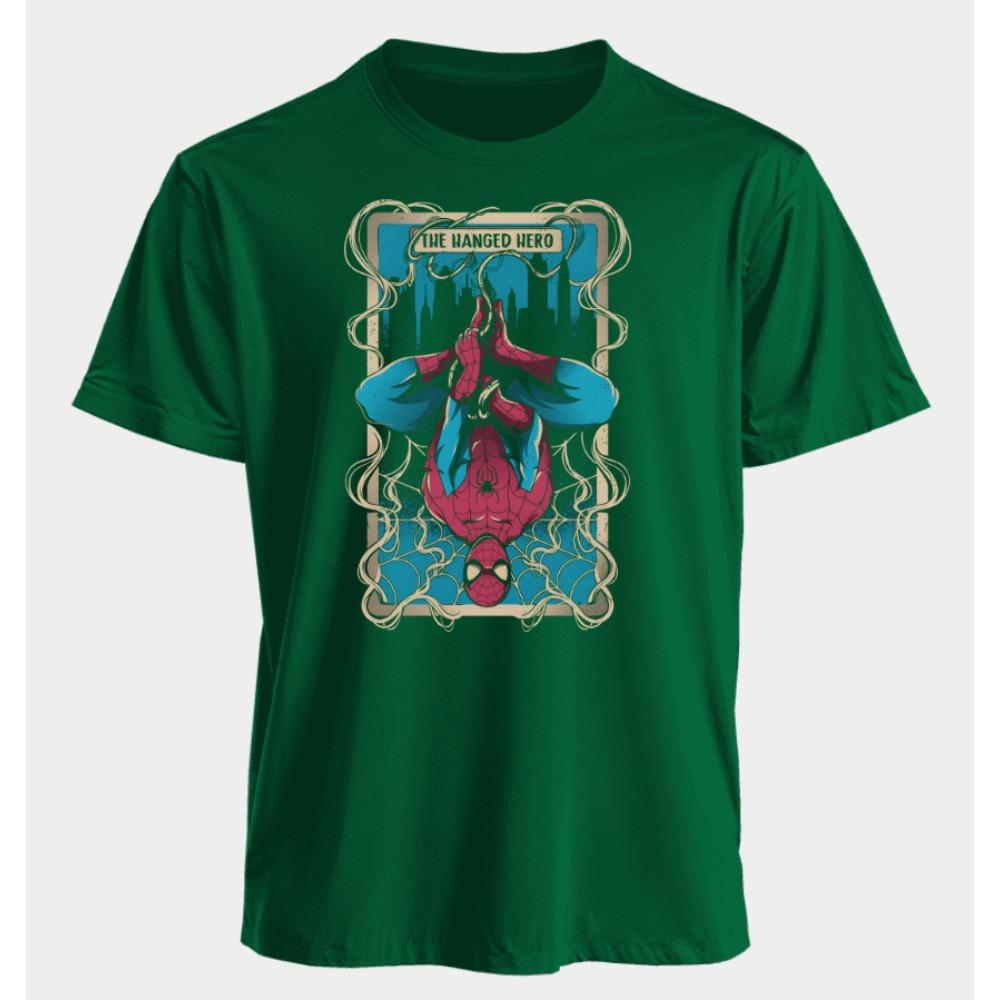 Мужские и женские футболки Человек-паук Летние Американские Весенне-осенние Новые Оверсайз Базовые Нишевые Классические С коротким рукавом