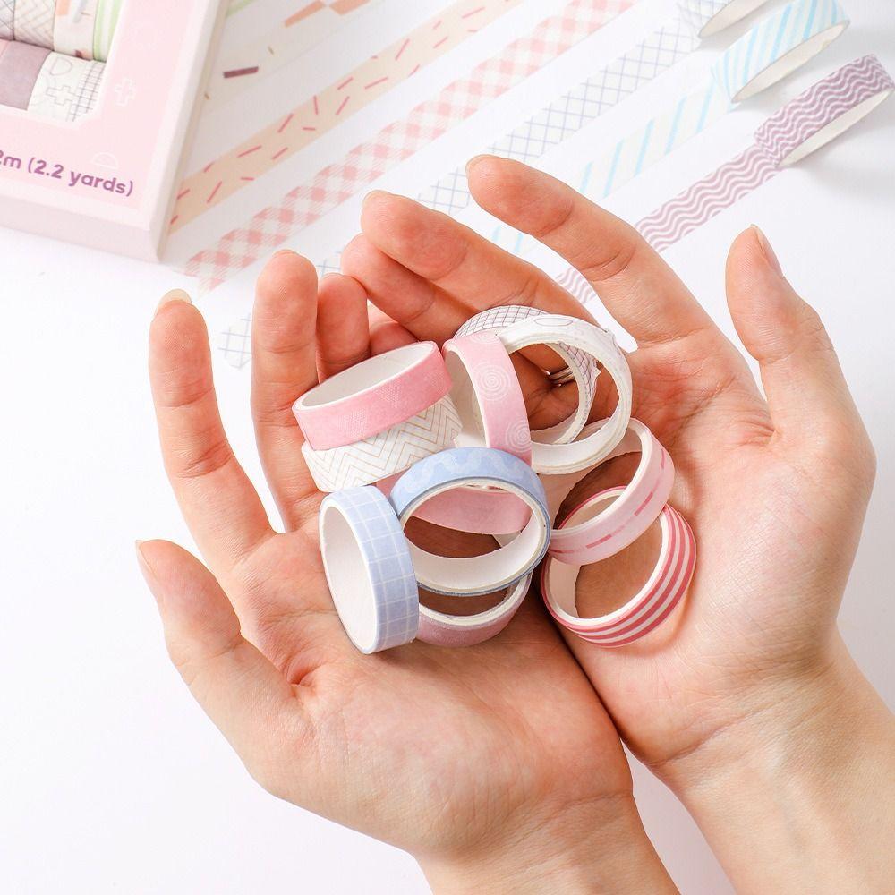 Multiple Colors Thin Masking Tape Gift Wrapping Decorative Tape Tape Set  Scrapbooking