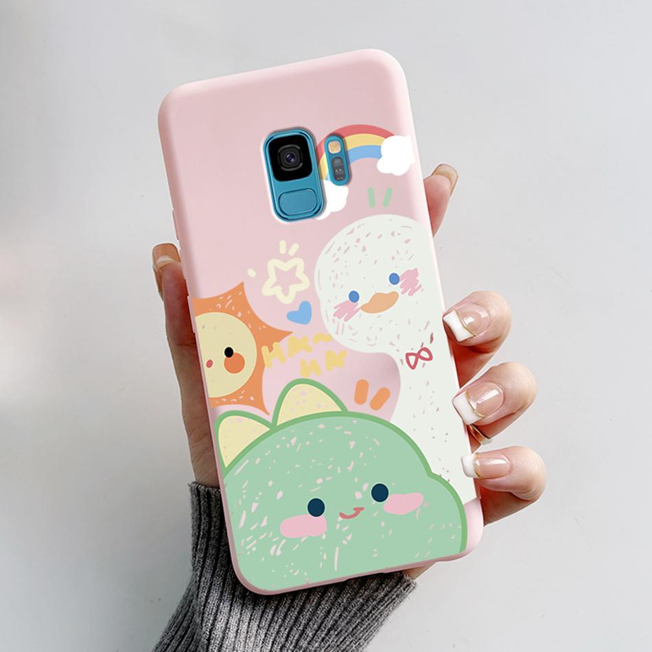 Case For Samsung Galaxy S9 S 9 Plus Phone Cover Cute Cat Cartoon Bear Frog Soft TPU Coque For Samsung S9 Bumper S9+ S9PLUS Funda