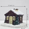 Бревенчатый домик Подставка для благовоний Конус Расслабление Подарок Коллекция Смола Дом Дымоход Декор для