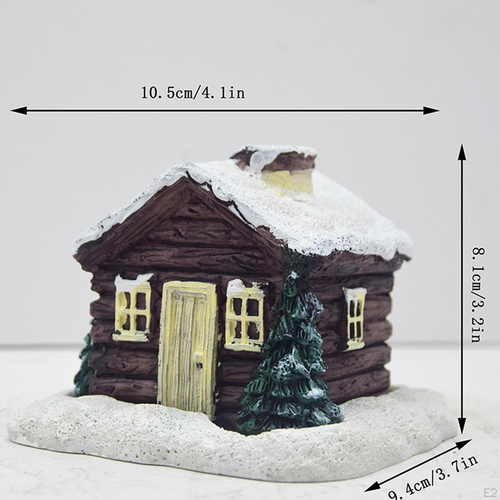 Бревенчатый домик Подставка для благовоний Конус Расслабление Подарок Коллекция Смола Дом Дымоход Декор для