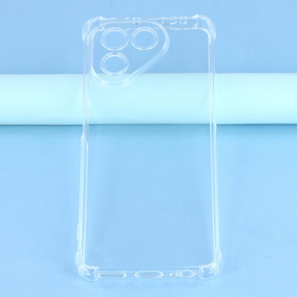 Для TECNO Pova 7 4G Чехол Усиленные Четыре Угла Противоударный Прозрачный ТПУ Чехол для Телефона