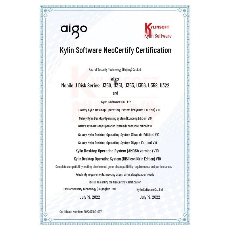 aigo U358 64GB Dual-Interface Type-C USB 3.2 Flash Drive