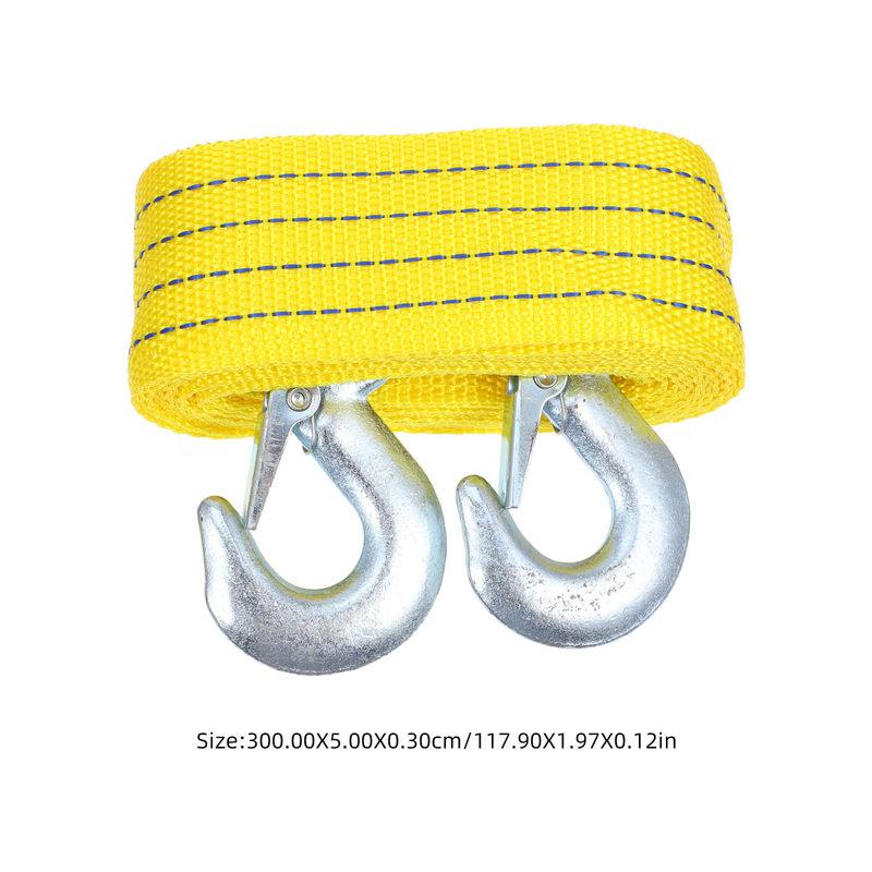 2Pcs Heavy Duty Tow Straps Nylon Rope Kit Zinc Alloy Hooks for Trucks Vehicles Towing Rope Heavy Duty Tow Strap Truck Pull Strap