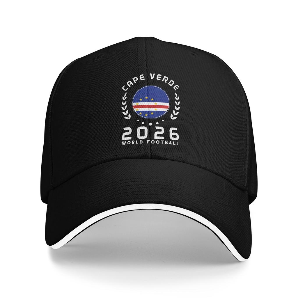 Cape Verde Flag Football Fan 2026 Sandwich Baseball Caps Popular Supporter Unisex Style Polyester Headwear Sports Gift Hats