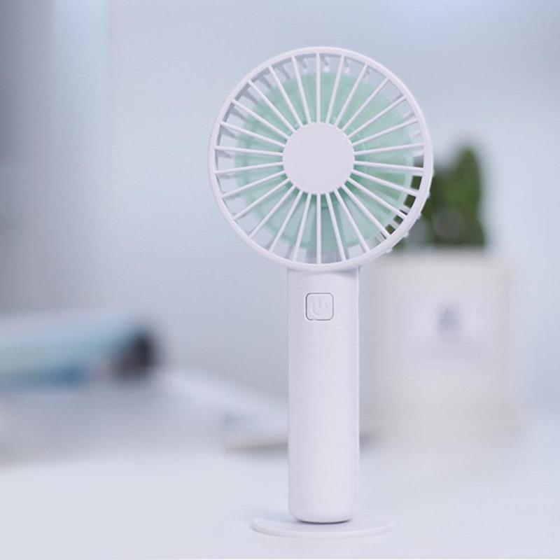 USB Mini Fan Handheld Personal Fan Rechargeable Battery Operated Cooling Fan Portable 3-Speed Macaro